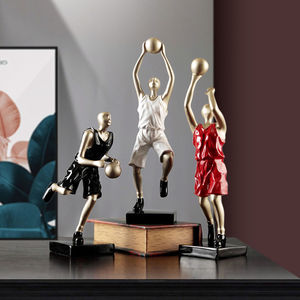 创意简约现代篮球运动雕塑摆件客厅新房家居软装饰品电视柜小摆饰