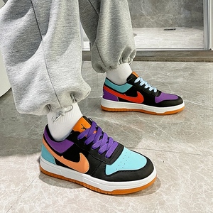 耐克特大码女鞋子41一43春秋季2022新款胖脚宽肥aj空军一号鸳鸯45