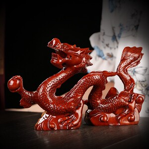木龙头雕刻龙摆件
