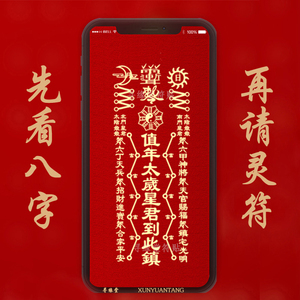 2021年辛丑本命本历年拜化冲值太岁符手机贴随身护身转运开运符