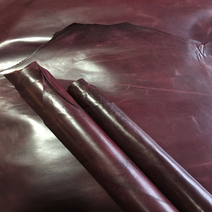 马皮油腊皮酒红色diy手工布皮料真皮小块植鞣皮边角料修补皮具料