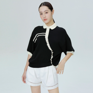 seed zero/零度种子荷叶边绣花小上衣2022春夏missas买手店
