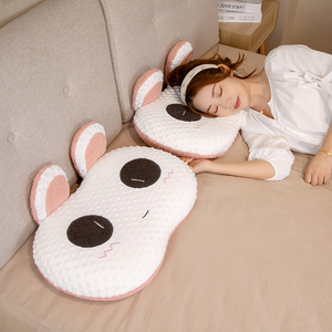 兔兔卡通抱枕靠枕抱枕靠垫床上枕头宿舍睡觉单人记忆棉午睡枕儿童