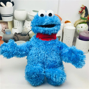 美国gund合作芝麻街动漫甜饼怪(cookie monster)毛绒公仔玩具礼物