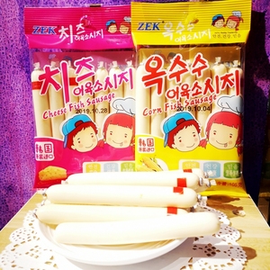 鲜肉先生ZEK芝士鳕鱼肠105g袋 组合韩国进口休闲儿童辅食零食品