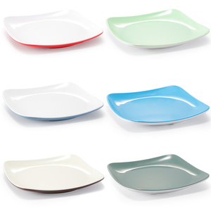 密胺正方形盘子塑料仿瓷餐具商用四方盖浇饭碟子快餐盘炒菜凉菜盘