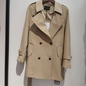 朗斯莉专柜正品女装2022春装新品国内代购英伦风风衣8q122f217