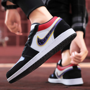 aj1低帮迷彩男鞋倒钩11恩施耐克low黑脚趾篮球鞋aj空军一号女板鞋