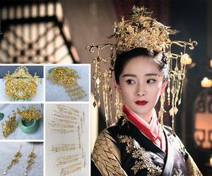 【疏影暗香】扶摇头饰杨幂同款皇后新娘大婚发饰汉服流苏影视发冠