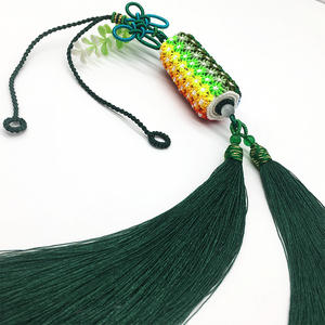 万花筒特色手工艺流苏吊坠 中国结diy汽车挂饰品玉线绳编织材料包