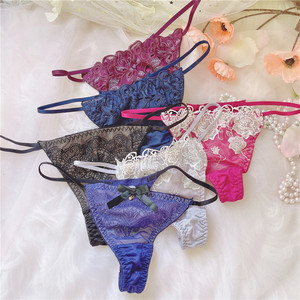 性感甜美细带子低腰无痕火辣女生丁字裤tback日系原单