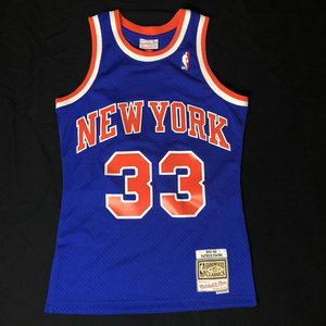 mitchell ness 尼克斯队 尤因大码球衣mn复古刺绣nba球衣篮球服