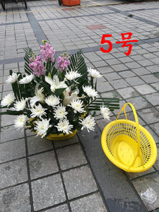 5号包邮塑料小花篮 可折叠 清明节祭祀扫墓 厂家直销 仅批 发整箱
