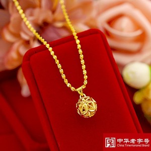 老凤祥黄金转运珠项链