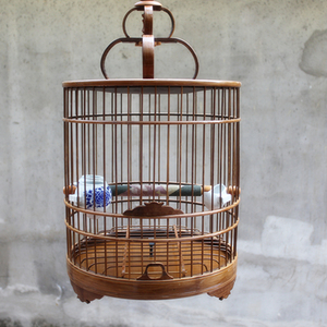 鸟笼 紫竹鸟笼 画眉八哥鹩哥鸟笼 抛光鸟笼 鸟笼全套配齐 画眉笼