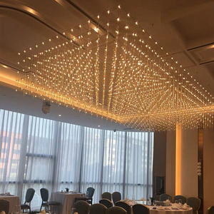 满天星光立方吊灯售楼部沙盘酒店大堂宴会厅餐饮吊灯工程定制灯具
