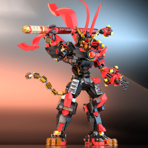 兼容乐高孙悟空小侠黑科技机甲六耳猕猴男孩拼装积木玩具2022新款