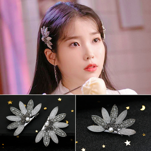 德鲁纳酒店iu边夹发簪张满月同款发夹汉服夹子头饰少女发饰女超仙