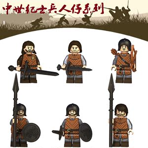 第三方兼容乐高中古代士兵权利的游戏战争模型小人仔积木儿童玩具