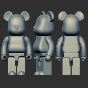 暴力熊小熊三维立体图圆雕图图纸stl文件雕刻机3d打印模型1055
