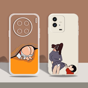 蜡笔小心 毁童年 适用vivo胖虎静香x90/80pro  plus掀裙子s16恶搞s15