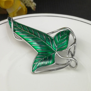 欧美影视饰品魔戒指环王树叶胸针精工版 精灵女王胸花 服装配饰