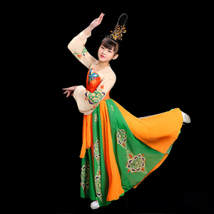 儿童古典舞灵儿同款演出服唐印舞蹈服女中国舞艺考飘逸雪纺表演服