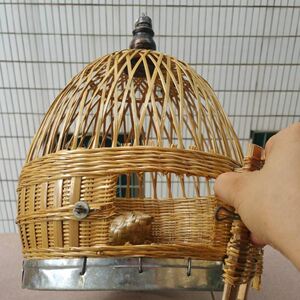 包邮鹧鸪鸟笼手工竹鸟笼竹鸡笼毛竹鹧鸪笼子老师傅精编织竹圆笼子
