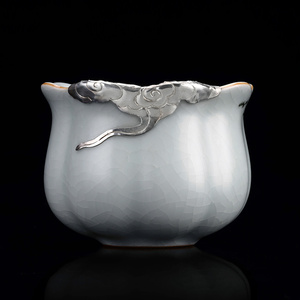 台湾丰子汝窑盖碗