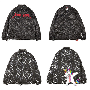 17aw clot黑荆棘双面穿 棉服教练夹克男 女外套秋冬开衫棉衣tzn