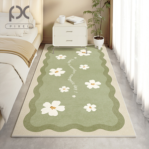 地毯卧室床边毯可坐可睡奶油风房间地垫全铺大面积可机洗加厚防滑