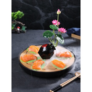 刺身摆盘装饰花草菜品冷菜点缀神器酒店宴席创意餐盘饰小摆件餐花