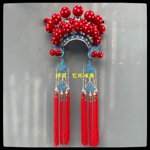 戏曲七星额子穆桂英挂帅头饰刀马旦武旦头面戏服舞台演出服装汉服