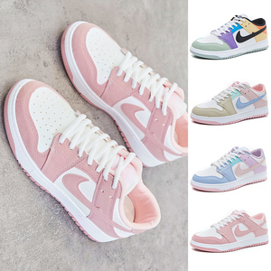 aj女鞋空军一号女马卡龙樱花粉色正版潮牌耐克韩版dunk低帮sb板鞋