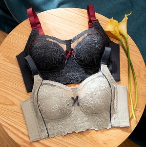 歌姿幂全罩杯大胸显小超薄文胸胖mm大码胸罩聚拢调整型薄款内衣女