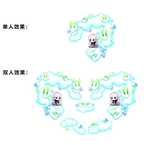 冒险岛 威尔 雪兔气泡雪气象瓶情侣椅子 单只