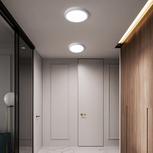 明装筒灯led超薄无主灯免开孔书房吊顶卧室灯走廊过道小吸顶灯