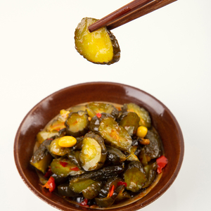 香甜脆瓜酱瓜黄豆甜500g上海三林酱菜酱瓜下饭菜七宝酱菜微辣