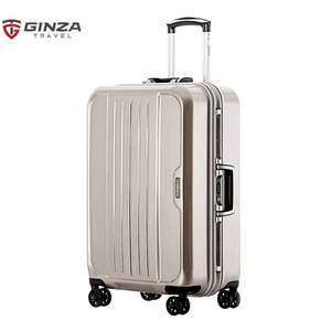 银座GINZA 铝框拉杆箱万向轮 新款20寸24寸28寸行李箱男女旅行箱