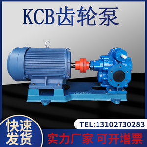KCB不锈钢大流量齿轮泵高温电动输送自吸油泵机油泵渣油铸铁泵头