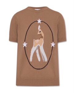 博柏利burberry巴宝莉女装小鹿图案印花短袖上衣正品折扣80484601