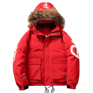 冠军车官网旗舰店工装羽绒服男2020年新款潮牌情侣短款冬季外套男