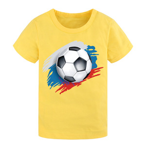足球文化衫儿童版画图片