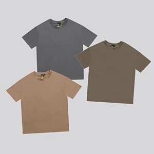 高品质kanye yeezy season6侃爷纯色高街经典椰子宽松短袖t恤男女