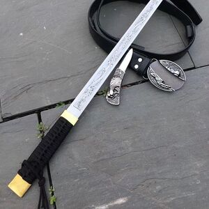 古羽旗舰店天猫龙泉古羽宝剑 腰带软剑 高品质皮带剑 腰带剑全软剑