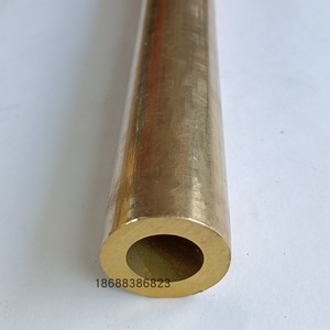纯黄铜管 厚壁空心铜管大口径黄铜毛细管 圆管 法兰铜套零切20mm