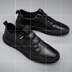 京东商城意达芙妮02子秋冬季男鞋防滑防水黑色厨师鞋西装休息悠闲