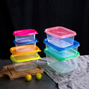 一次性餐盒饭盒PP快餐盒塑料碗圆形长方形加厚水果酱料外卖打包盒