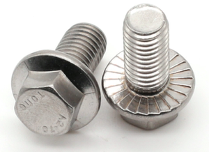 304不锈钢六角头法兰面螺栓gb5787带齿防滑法兰螺丝m5m6m8m10m12