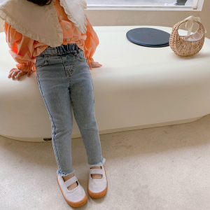 童装女童牛仔裤2020新款韩版春装女宝宝儿童春秋洋气外穿小脚裤子